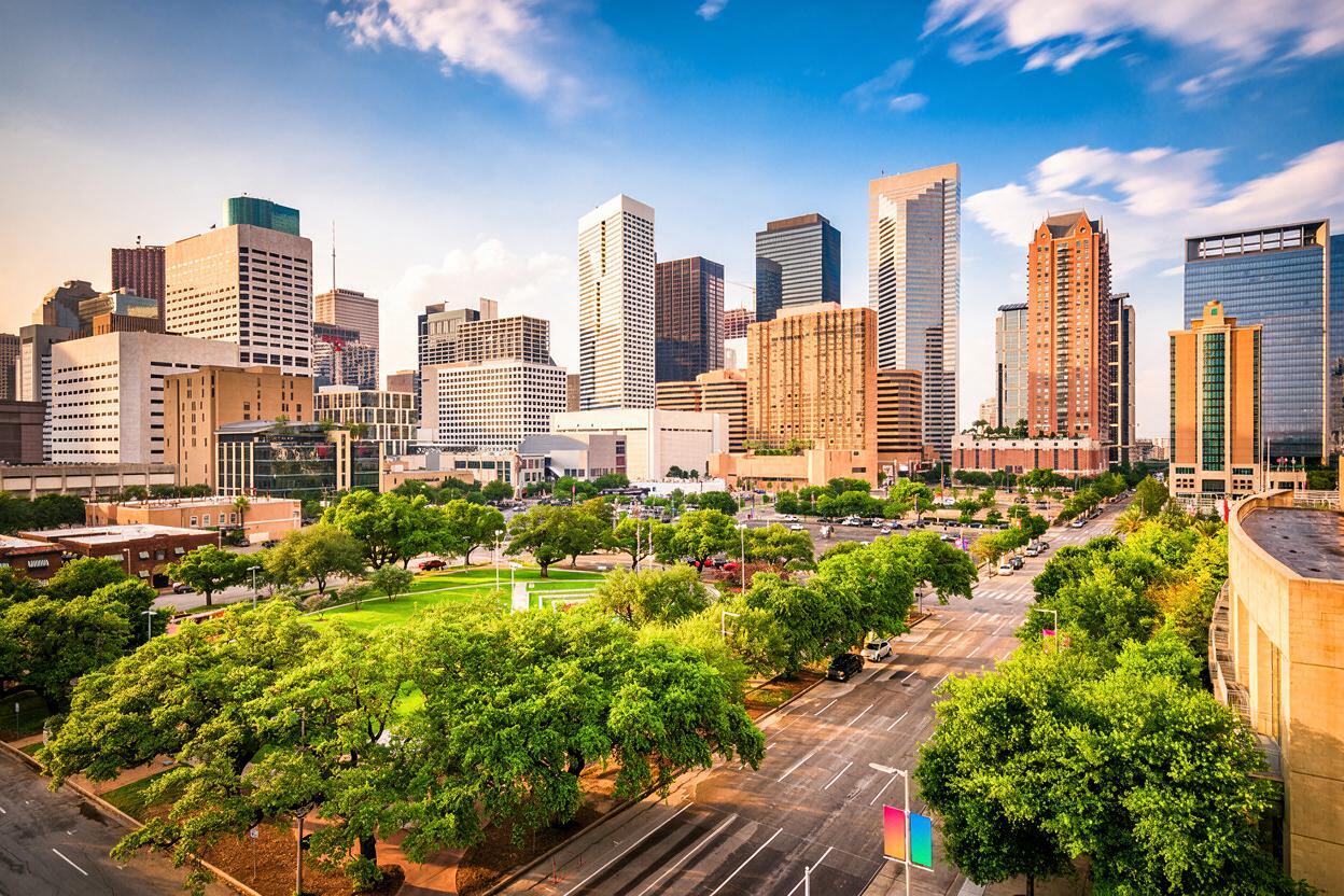 Houston skyline in Houston, Texas